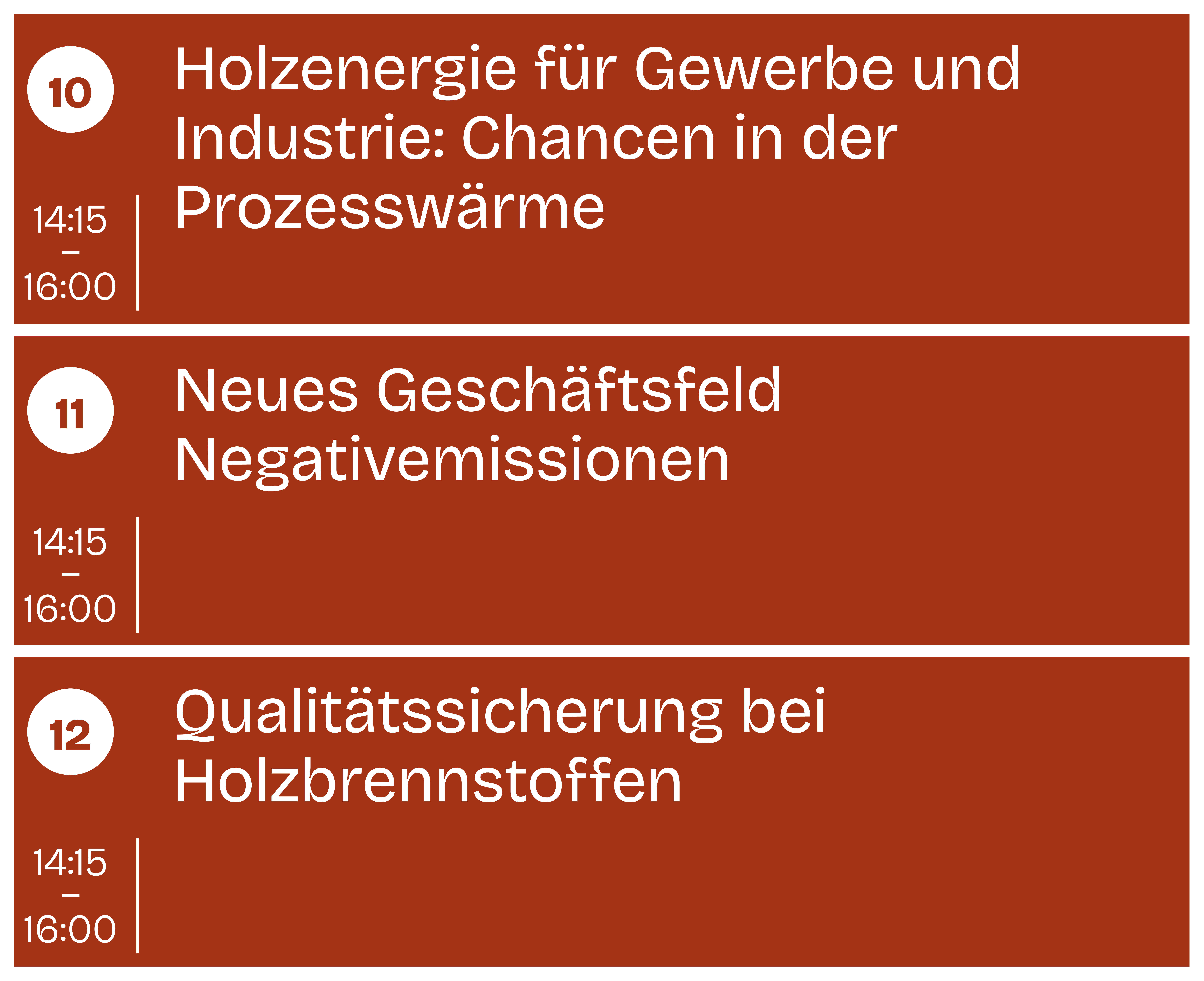 Übersicht Sessions 9-12