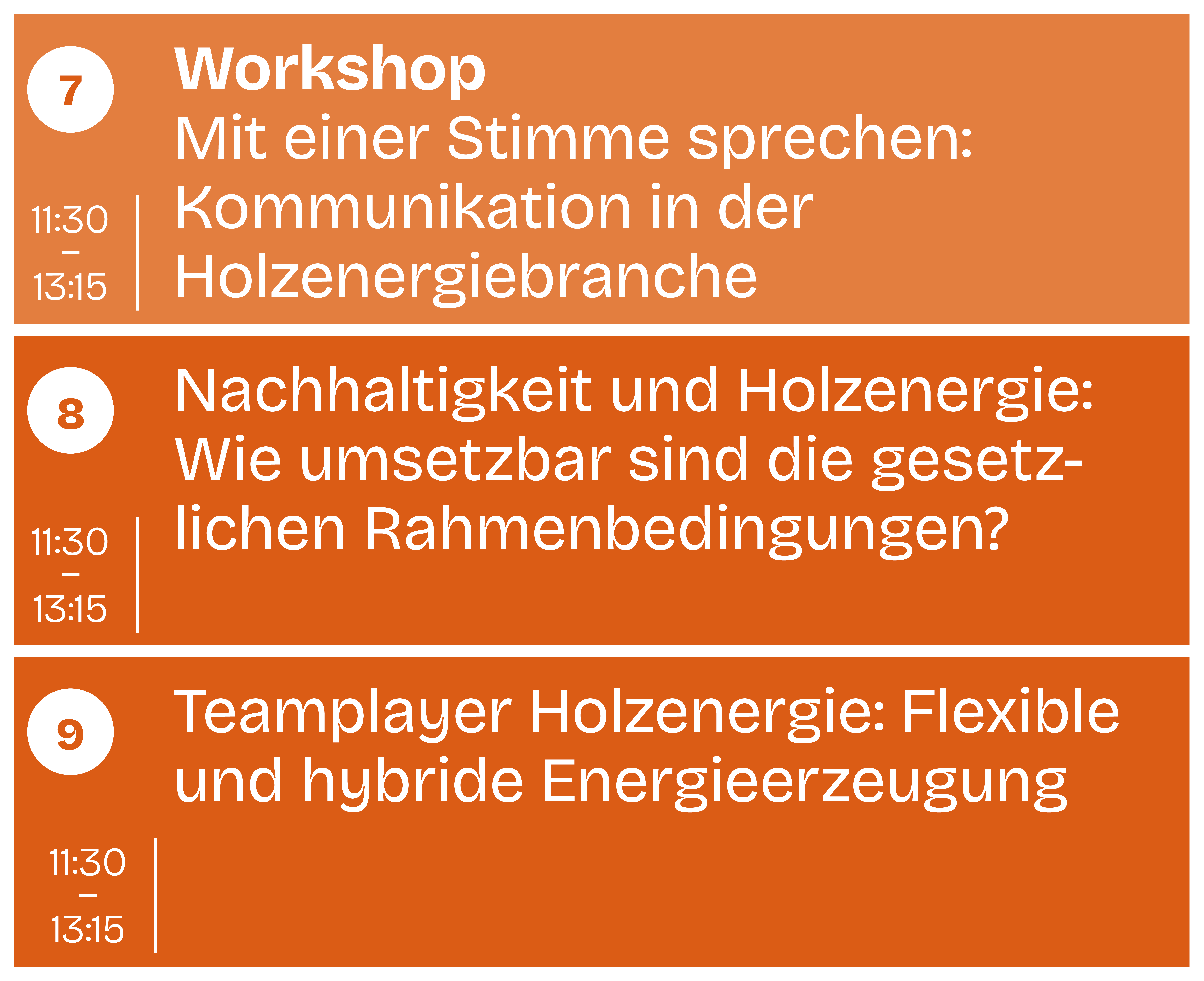 Übersicht Sessions 7-9