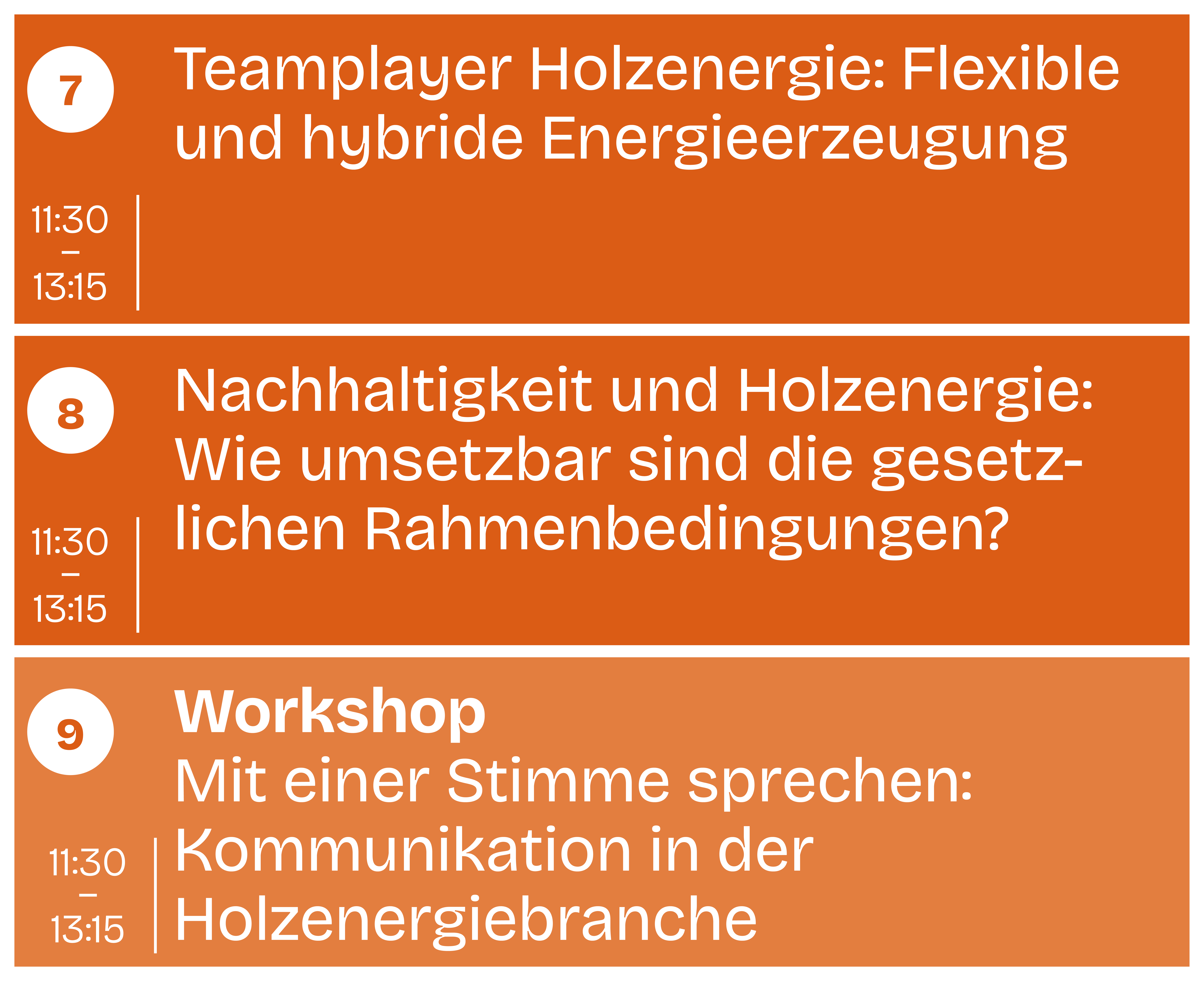 Übersicht Sessions 7-9
