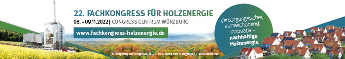 Fachkongress Holzenergie 2022 - Webbanner